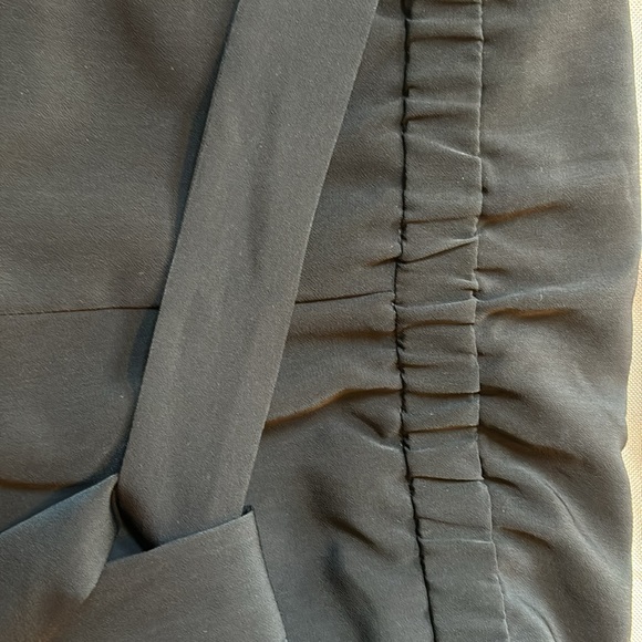 Black strapless jumpsuit with belt from LOFT size M - Picture 8 of 9